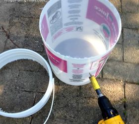 make a bubble fountain for your yard in an afternoon on a budget