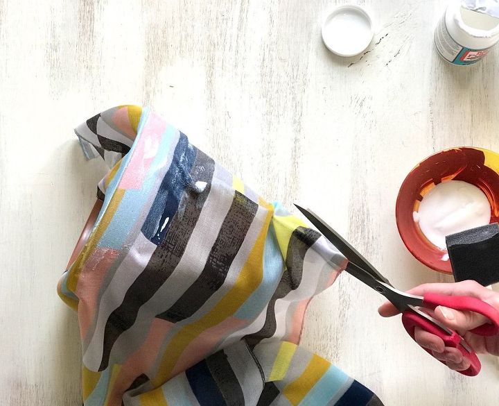 s upcycle your old clothing items for these great ideas, Step 3 Make cuts in the scarf to fold evenly