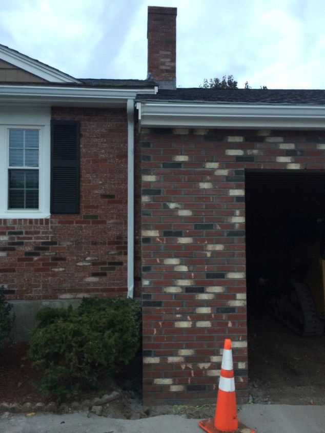 help garage brick addition does not match best solution