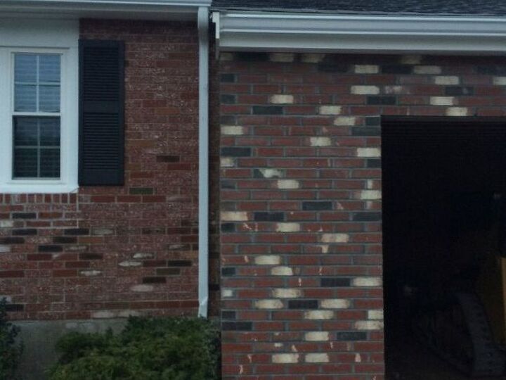 q help garage brick addition does not match best solution