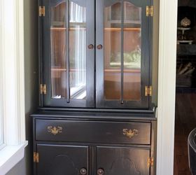 old maple hutch makeover
