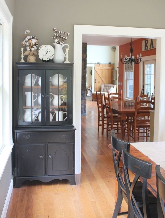 old maple hutch makeover