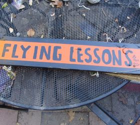 A Lesson in Halloween Flying: How to Make a Witch's Broom Sign | Hometalk