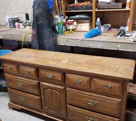 dresser bench upcycle