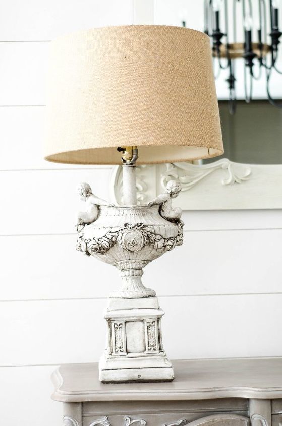 french country lamp makeover