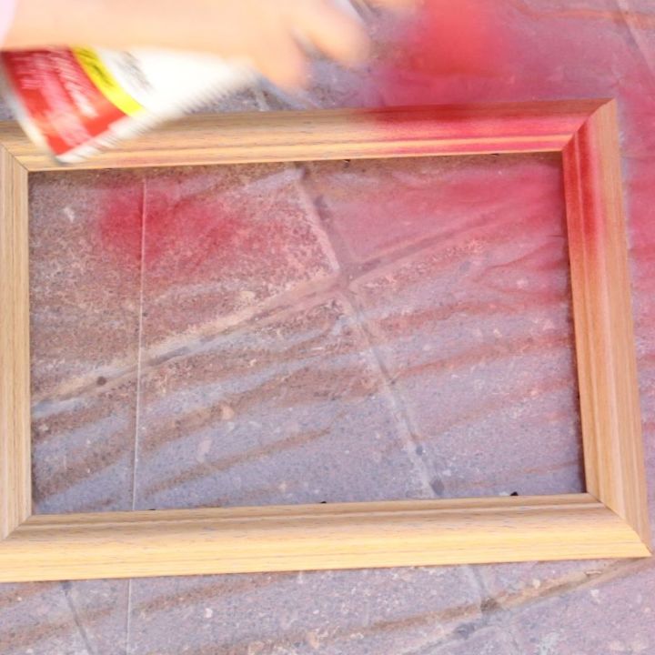 s 3 gorgeous ideas to use photo frames and not for pictures, Step 2 Spray paint with desired color