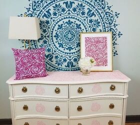 stencils can makeover your craigslist furniture find