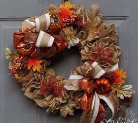 Ruffle burlap wreath