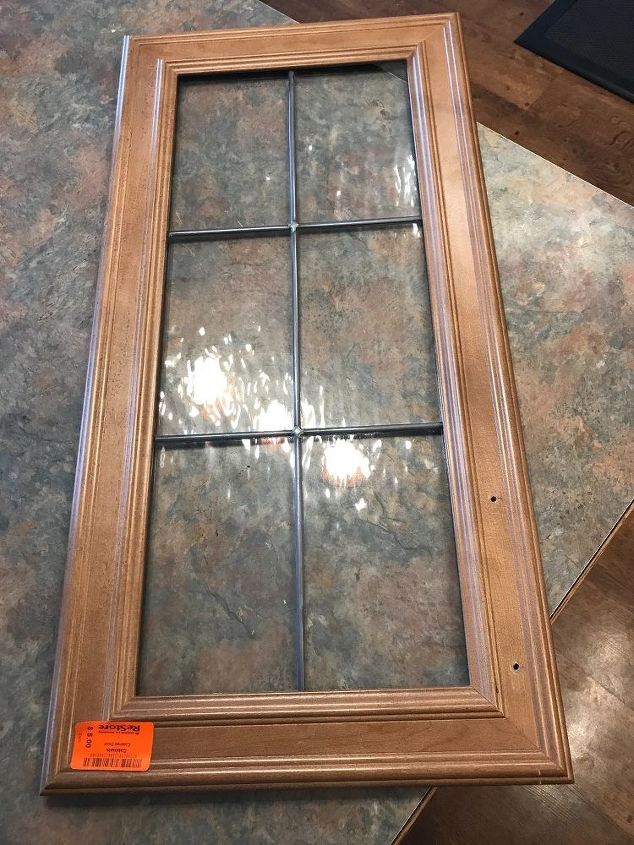 edited 5 glass cabinet door transformed into faux stained glass window