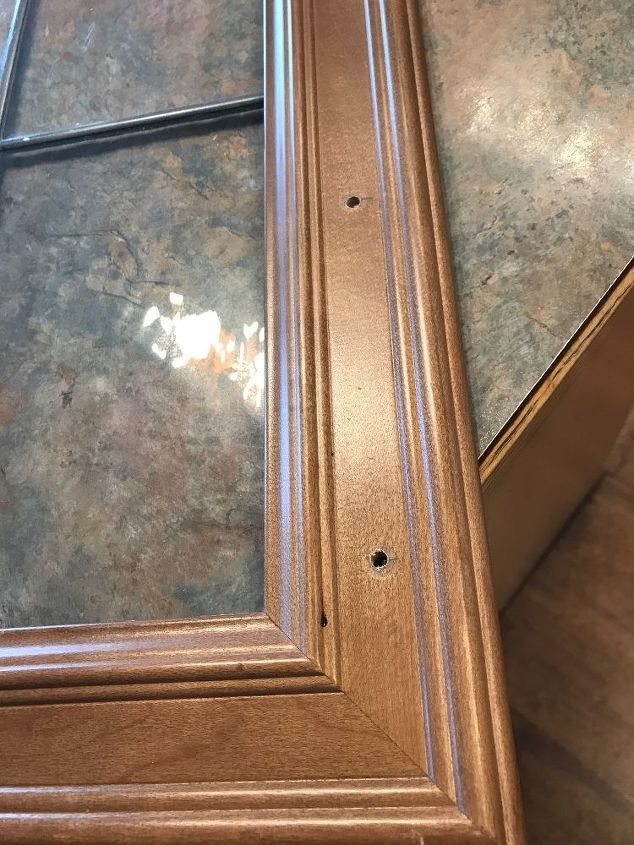 edited 5 glass cabinet door transformed into faux stained glass window