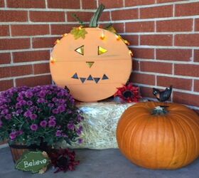 cheese crate turned jack o lantern in 5 easy steps