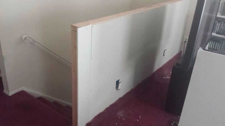 How to Replace Banister with Half Wall on a Staircase | Hometalk
