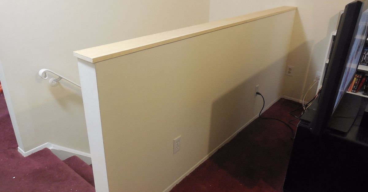 Half Wall At Top Of Staircase Hometalk