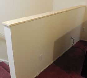 How to Build a Half Wall at Top of Staircase