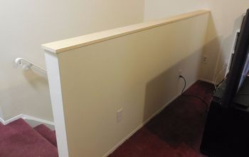 How to Build a Half Wall at Top of Staircase