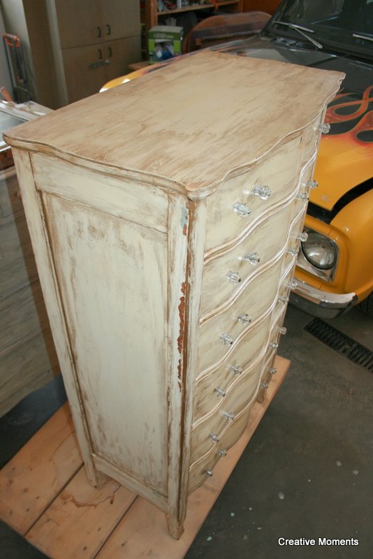 ofmp curvy creamy antique dresser