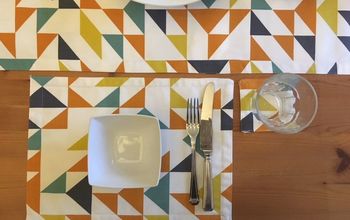 Table Runner, Placemats and Coasters  Made With Leftover Fabric