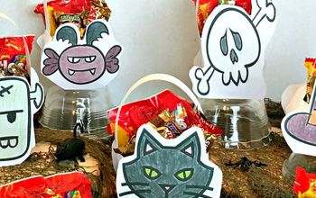 Halloween-Themed Shaped Candy Baskets - DIY Paper Craft