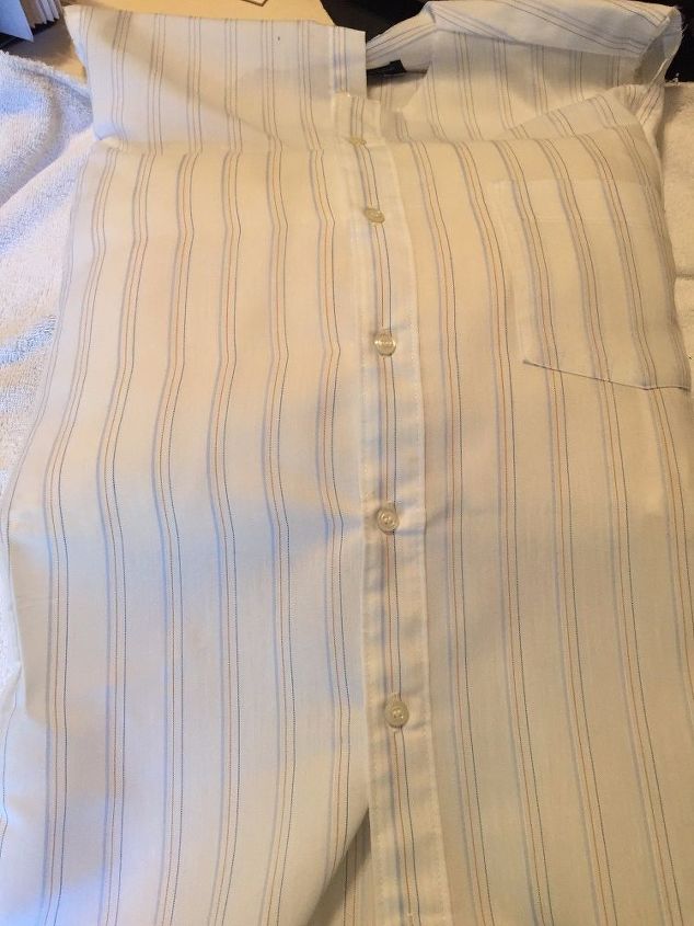 upcyle that old dress shirt into an accessory pillow cover