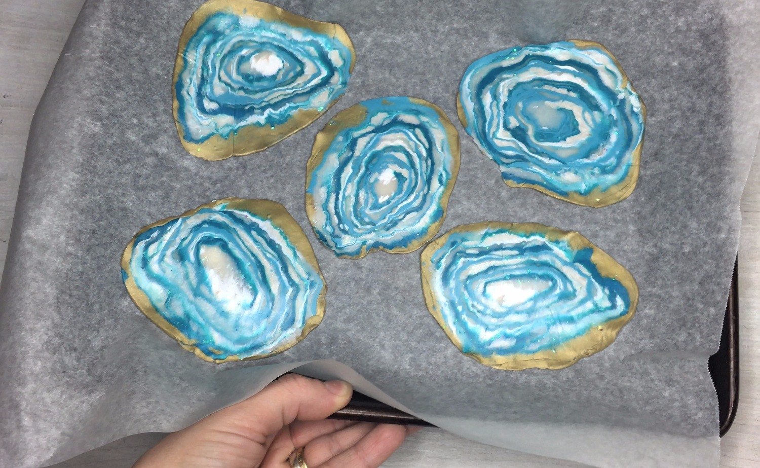 s 3 easy ways to make the cutest coasters for your house, Step 12 Bake slices for 20 minutes