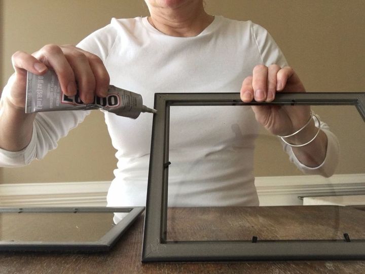 s 3 brilliant ideas how to use photo frames, Step 2 Glue glass into place