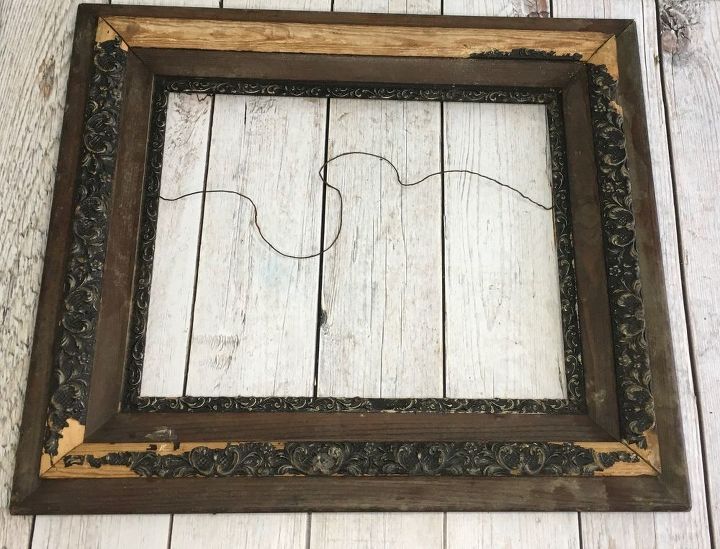 s 3 brilliant ideas how to use photo frames, Step 1 Clean old frame and remove hangers