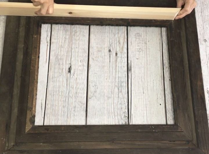 s 3 brilliant ideas how to use photo frames, Step 2 Measure wood around the frame opening