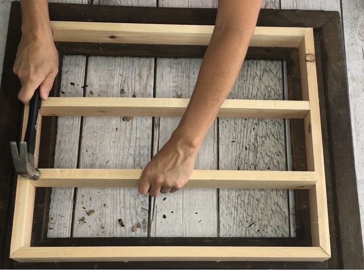 s 3 brilliant ideas how to use photo frames, Step 7 Level and fix the shelves to the box