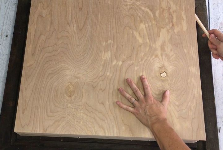 s 3 brilliant ideas how to use photo frames, Step 8 Cut and attach plywood to the back