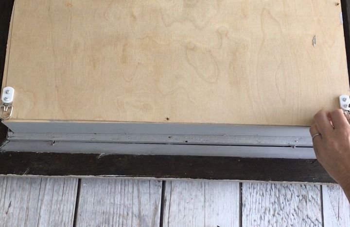 s 3 brilliant ideas how to use photo frames, Step 10 Attach the plywood back to the box