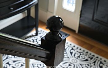 How to Paint Oak Banisters Glossy Black