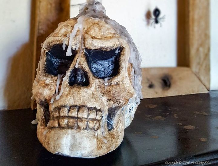 s hometalk s top 10 halloween diy s of 2017, Spooktacular Skull