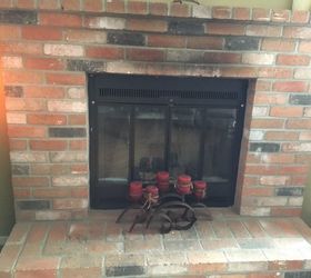 q update red brick fireplace