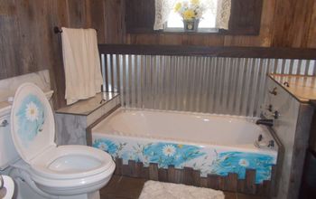 Renovación del baño de madera/lata