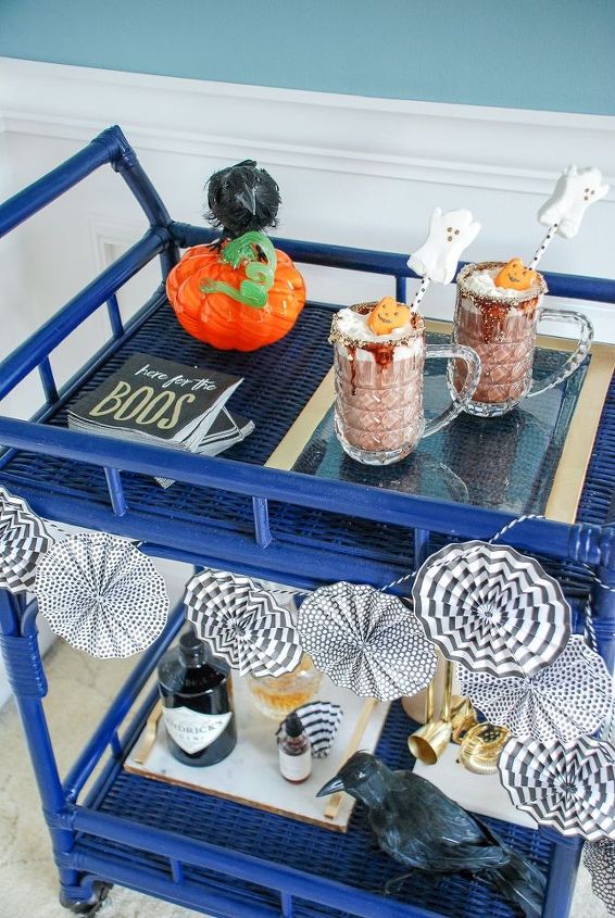 spooky drink stirrers for your halloween bar cart