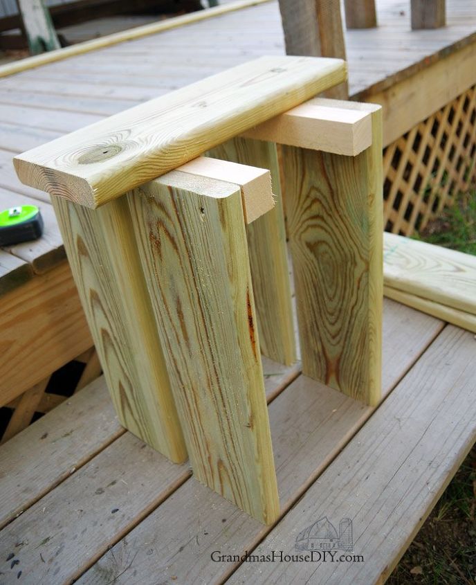 taburete al aire libre proyecto simple de trabajo en madera