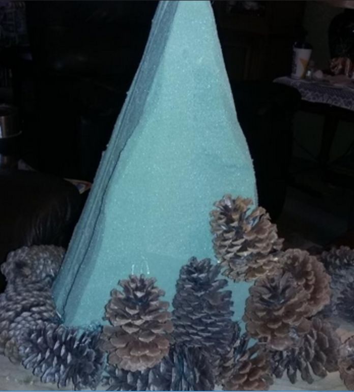 wow your guests with a pine cone tree