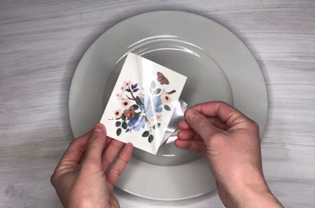 s 3 super cute easy diy ideas for your kitchen, Step 1 Remove plastic from temporary tattoo