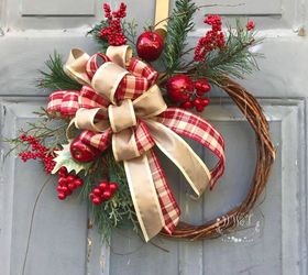 easy and inexpensive floral christmas wreath