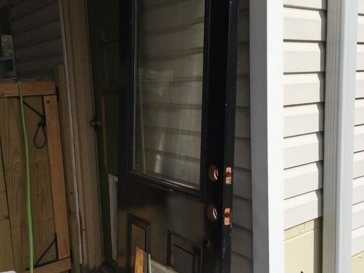 q bought new metal door love it won t fit in metal frame help