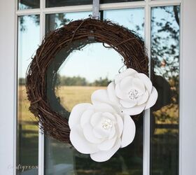 diy paper flower wreath