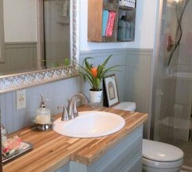 20 diy vanity diy projects you can do right now, 965 Bathroom To Modern Shaker