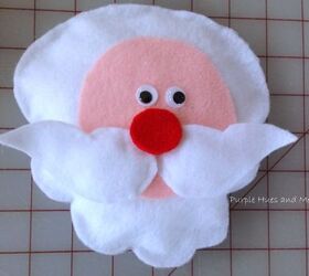 how to make a decorative no sew santa basket