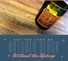 t tip how you can get the look of butcher block without the upkeep
