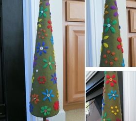 crafting a decorative felt christmas tree