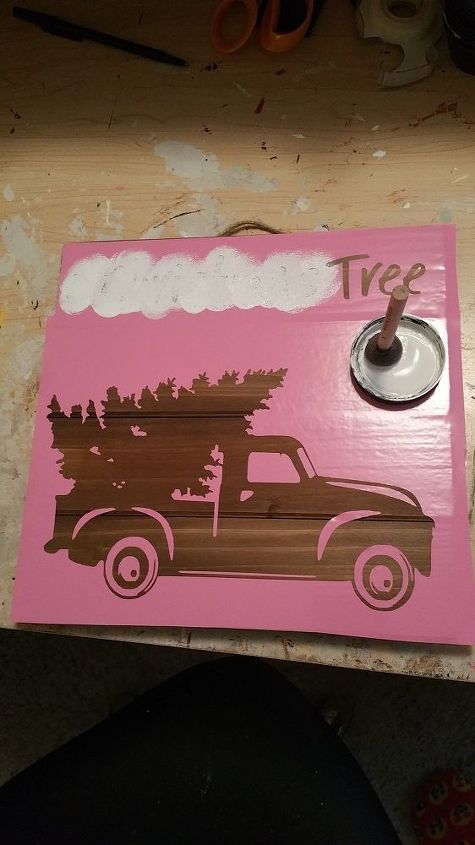 rusty truck with tree brings back vintage look