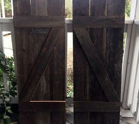 diy barn door shutters from reclaimed wood