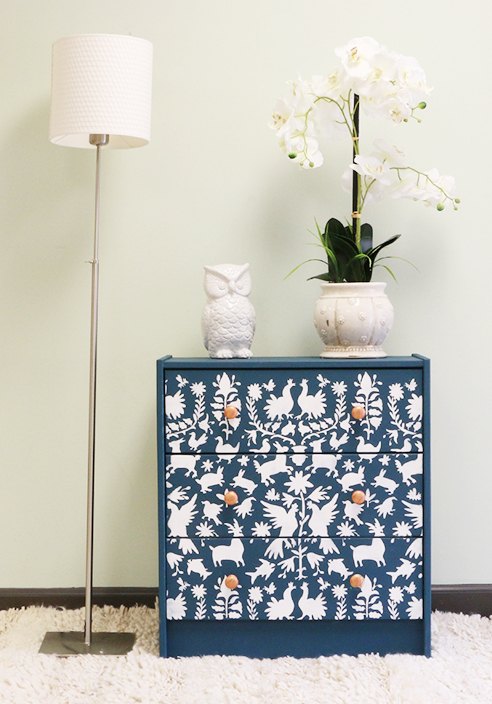 s we couldn t believe these started as ikea rasts, This Gorgeous Stenciled Dresser