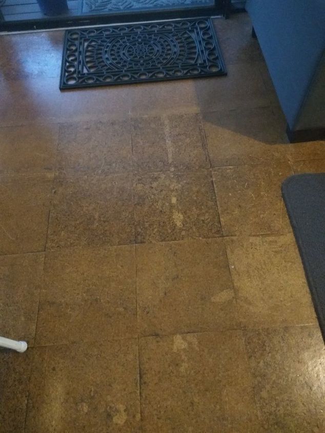 can a cork floor be whitewashed
