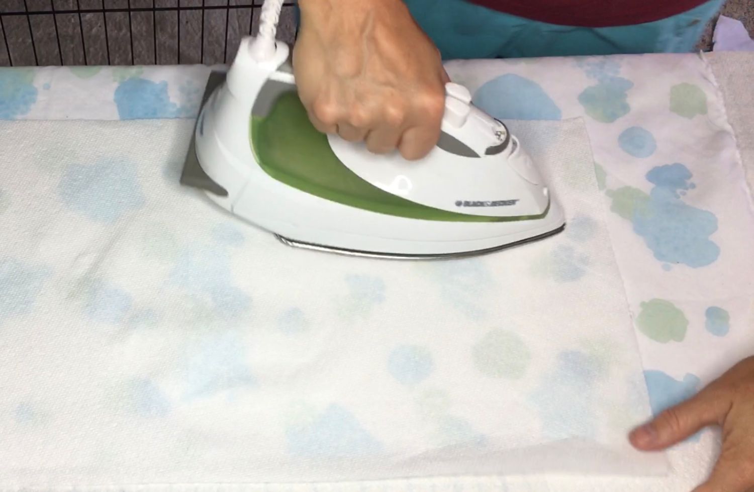s super cool painting techniques you ve probably never seen, Step 8 Hang to dry iron to seal color
